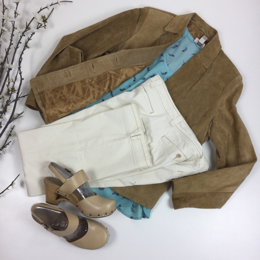 Horny Toad White Trouser Cotton Blend Pants